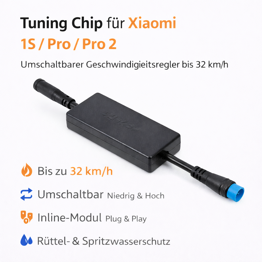 Tuning Chip für Xiaomi 1S / Pro / Pro 2 – Geschwindigkeitsregler bis 38 km/h (Umschaltbar)